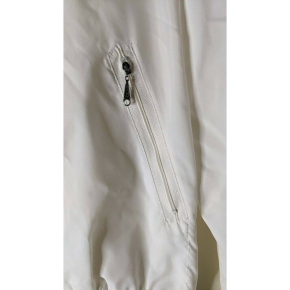 Vintage 1986 STROH Beer Statue centennial Liberty white nylon jacket L Hipster - Picture 3 of 10